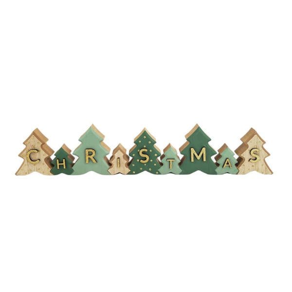 🎄 Tree Sign Decoration (Sage & Natural)