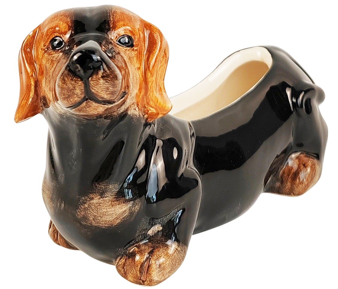Dachshund Planter - Brown (8.5cm)