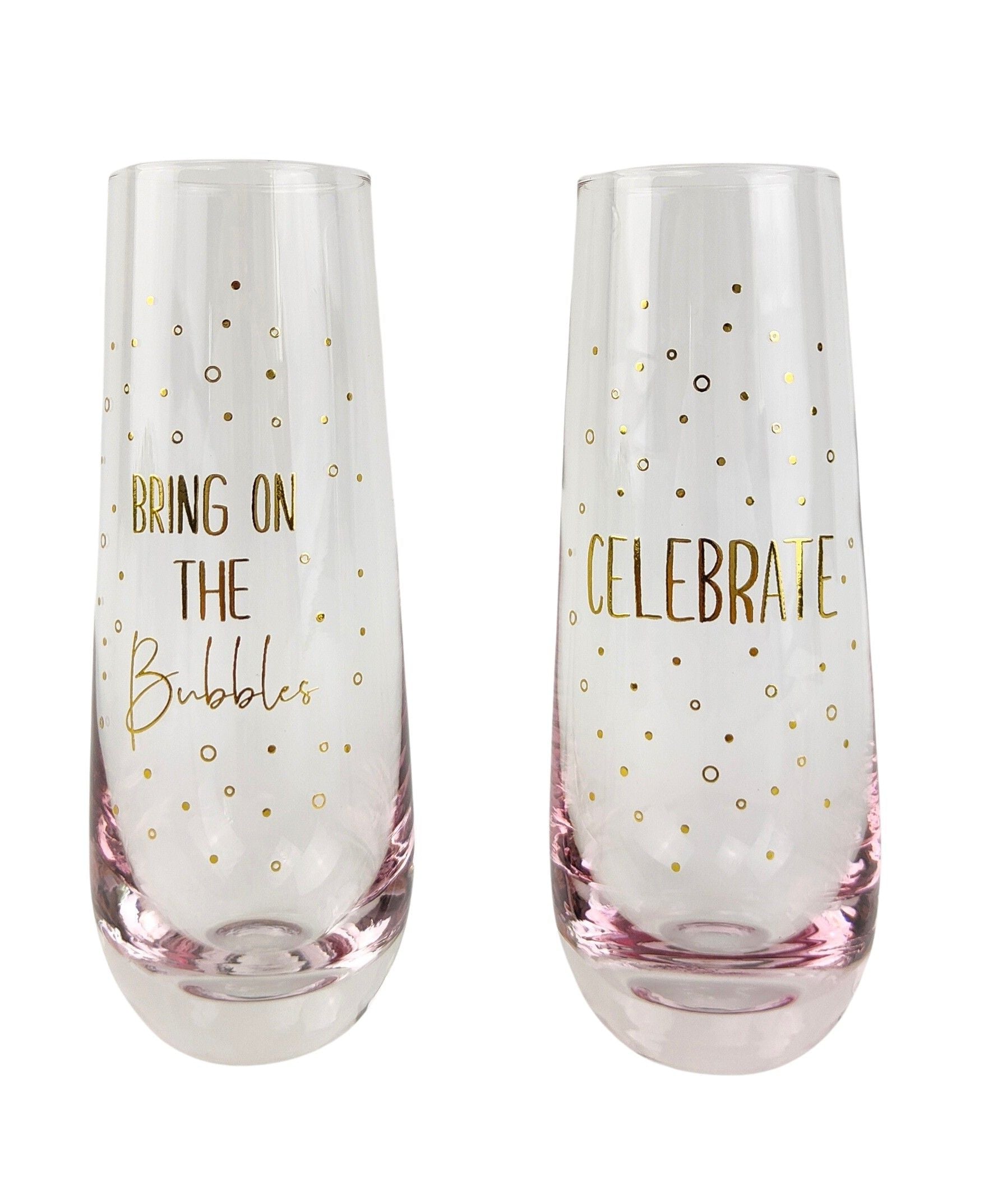 Celebrate 16ml Stemless Champagne Glasses (Set of 2)
