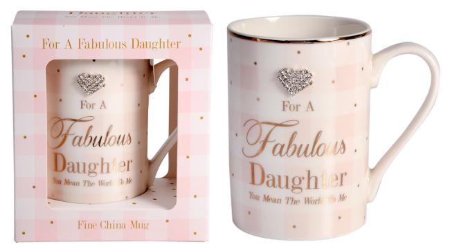 Mad Dots Fabulous Daughter Mug