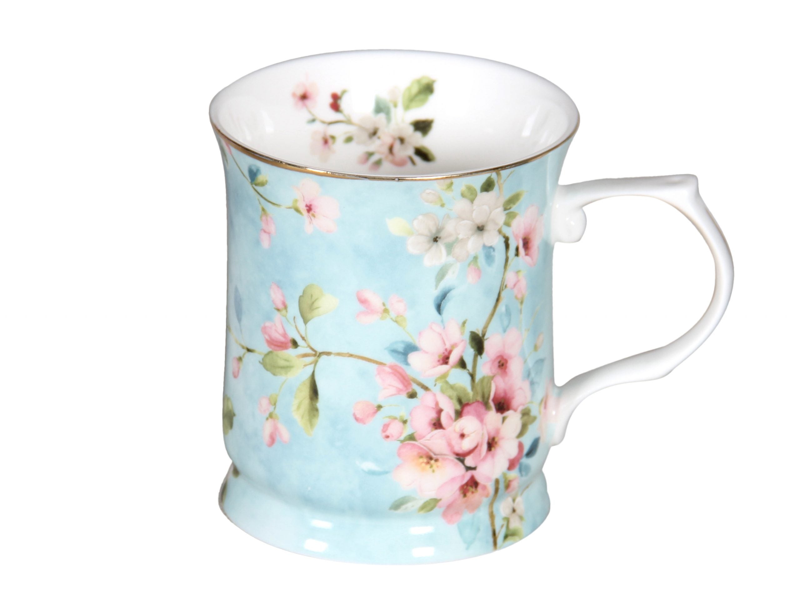 Peach Blossom Blue Mug - 2 sizes
