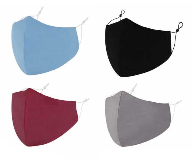 MOSKIT Face Mask Reusable - Plain Colours