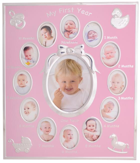 My 1st Year Girl - 13th Months Photo Frame