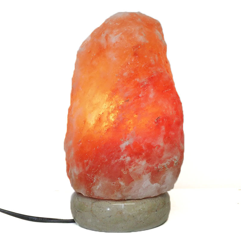 Natural Shaped Himalayan Salt Lamp 1 2kg Marble Base Luxe