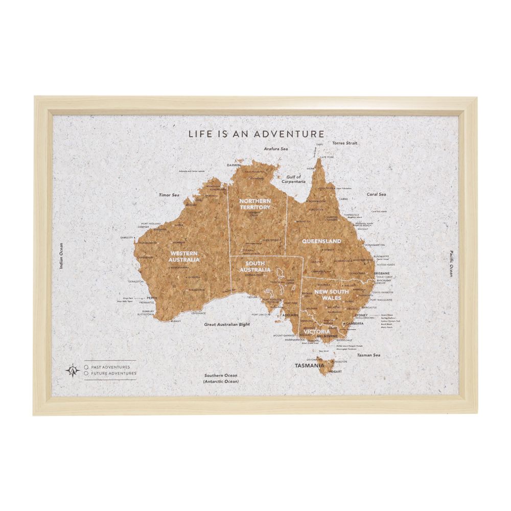 Travel Board Small Map - Australia
