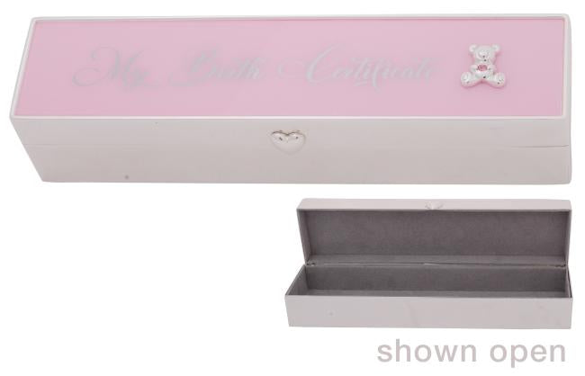 MY BIRTH CERTIFICATE HOLDER PINK