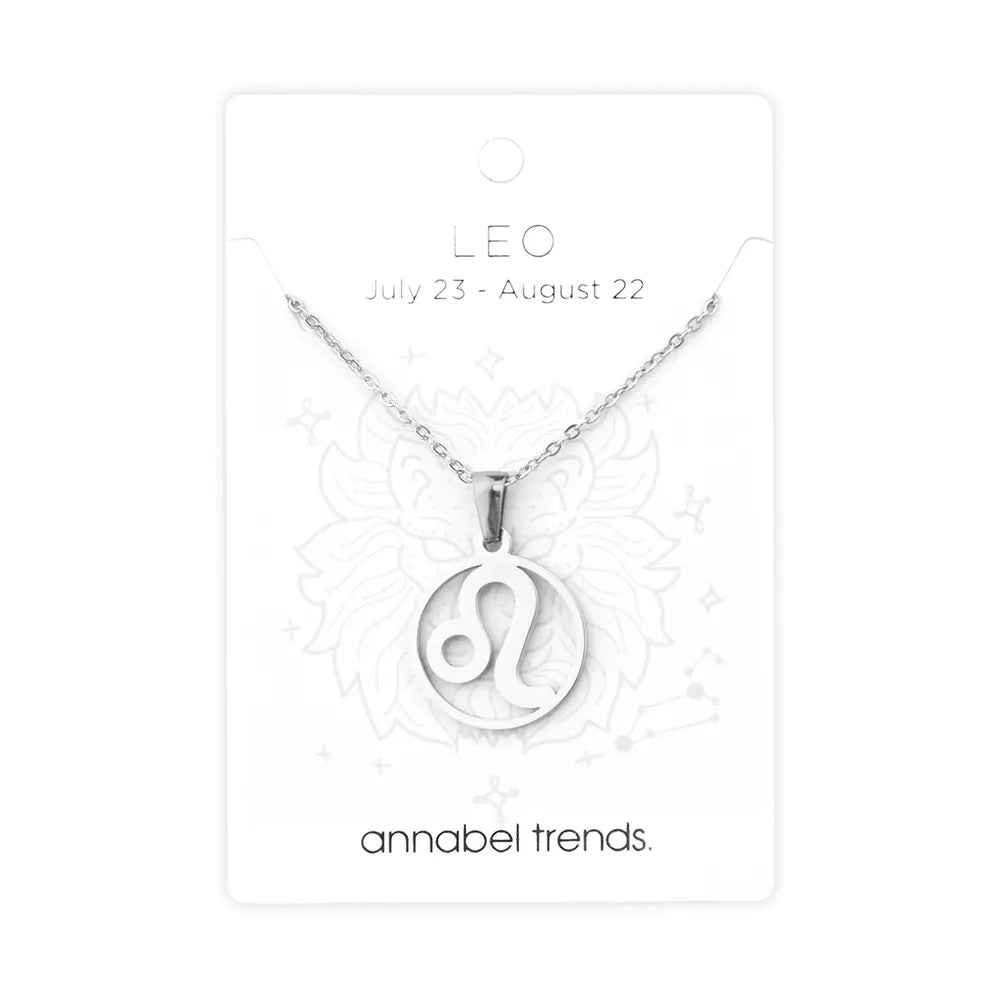 Zodiac Pendant Necklace - Leo