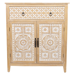 CARVED WOOD SIDEBOARD