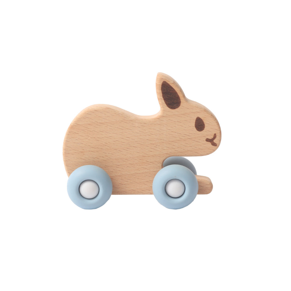 Silicone Bunny Beechwood Toy