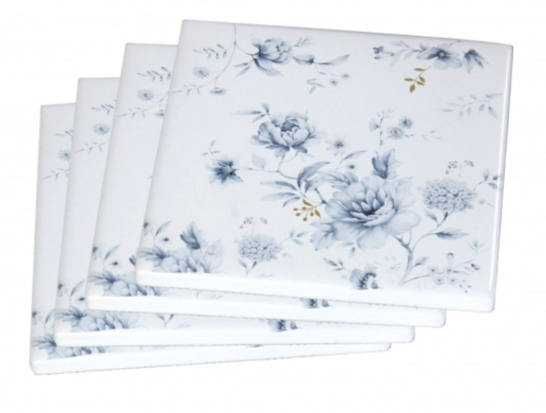 White Roses Coasters