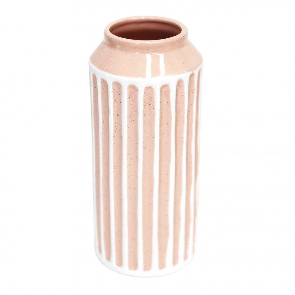 Byron Bliss Peach Stripe Vase