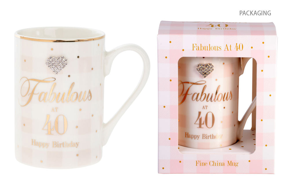 Mad Dots 40th Birthday Mug
