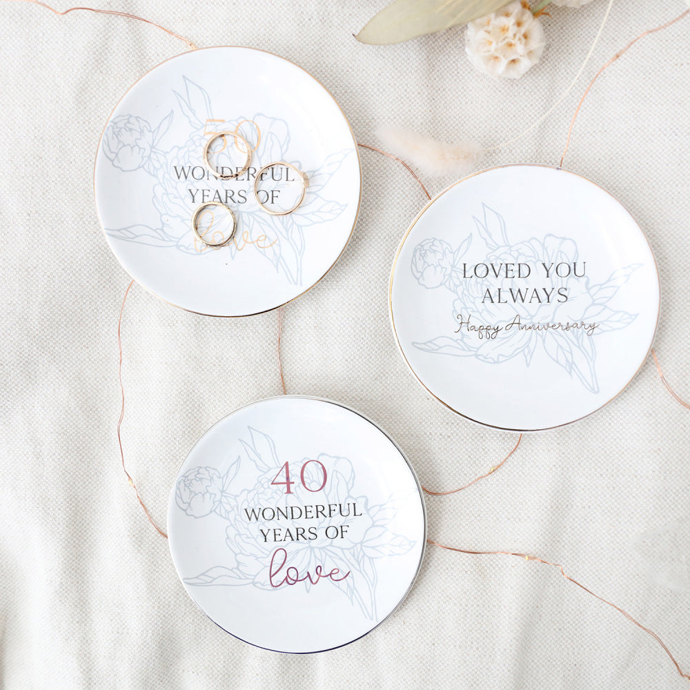 Anniversary Love Trinket Plate
