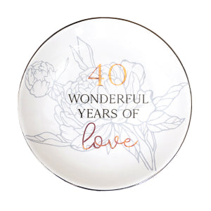 Anniversary Love Trinket Plate