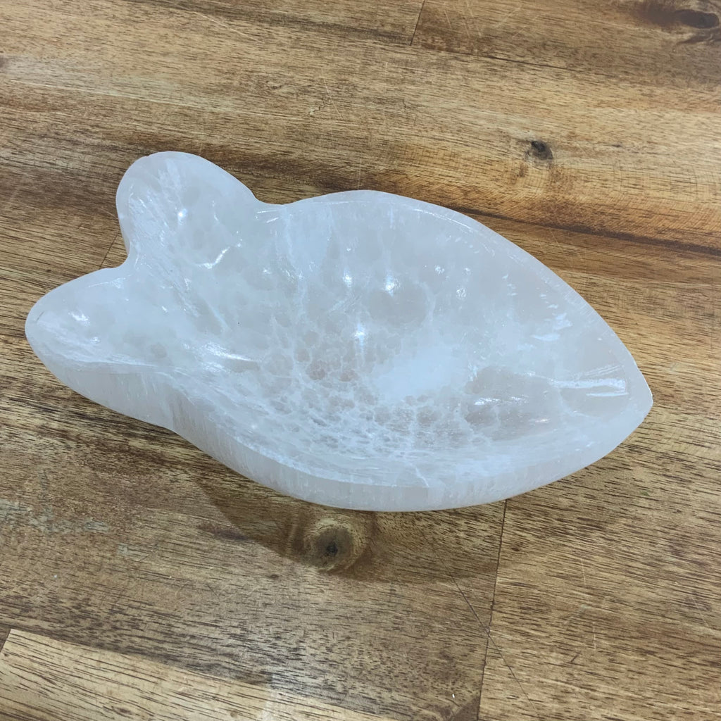 Selenite Bowl Fish