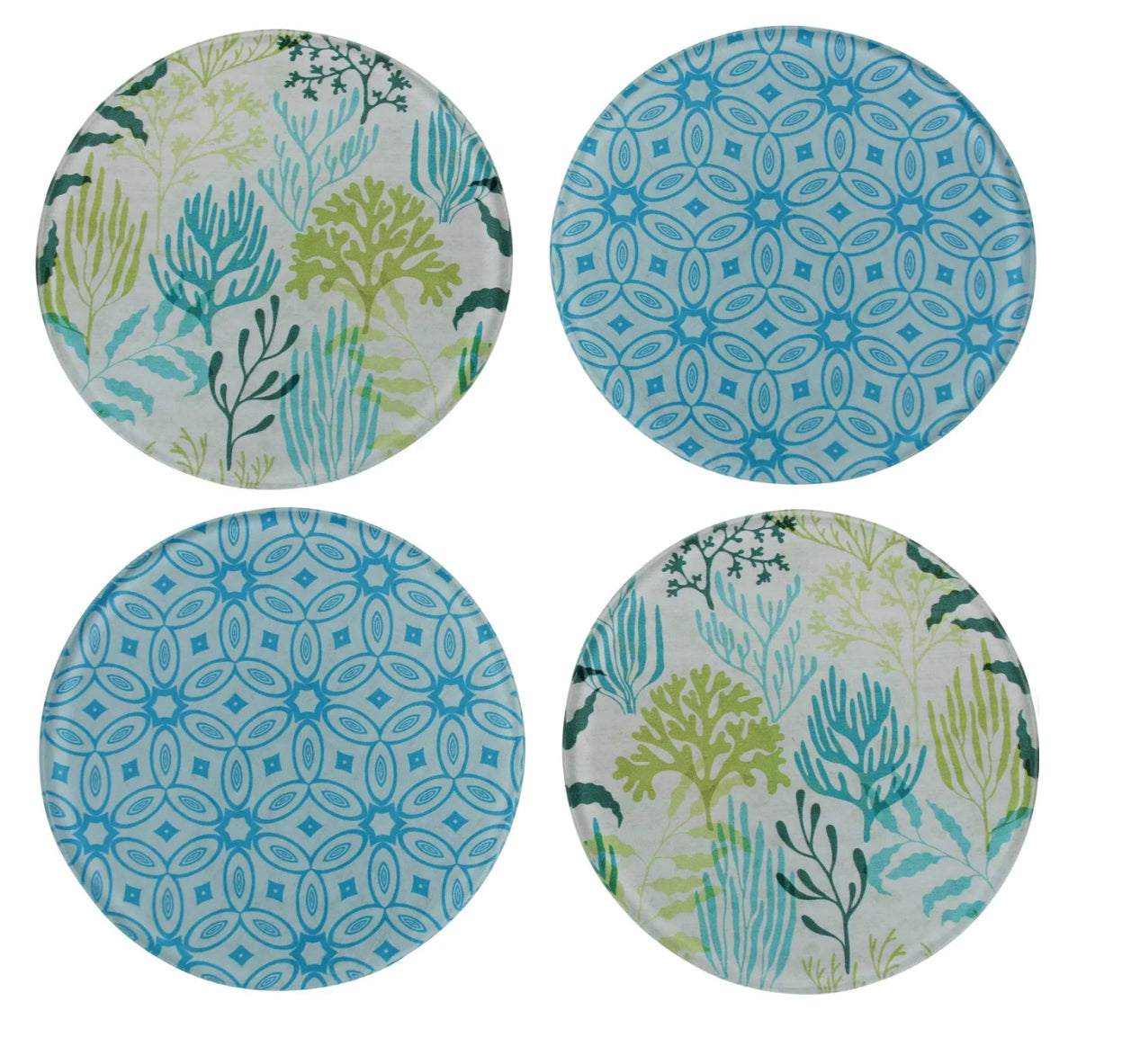 Glass Coasters - Sea Reef