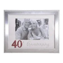 40th Anniversary Silver Dot Frame 6X4