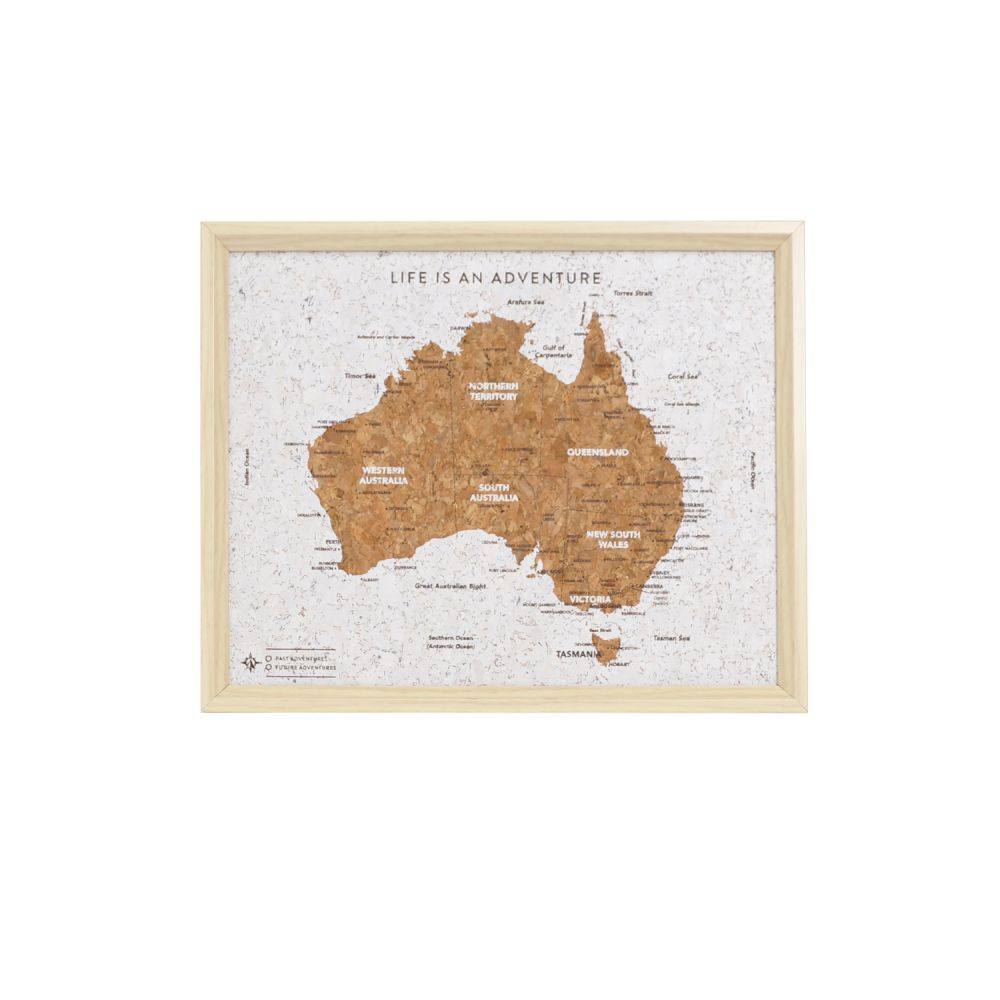 Travel Board Desk Map - Australia