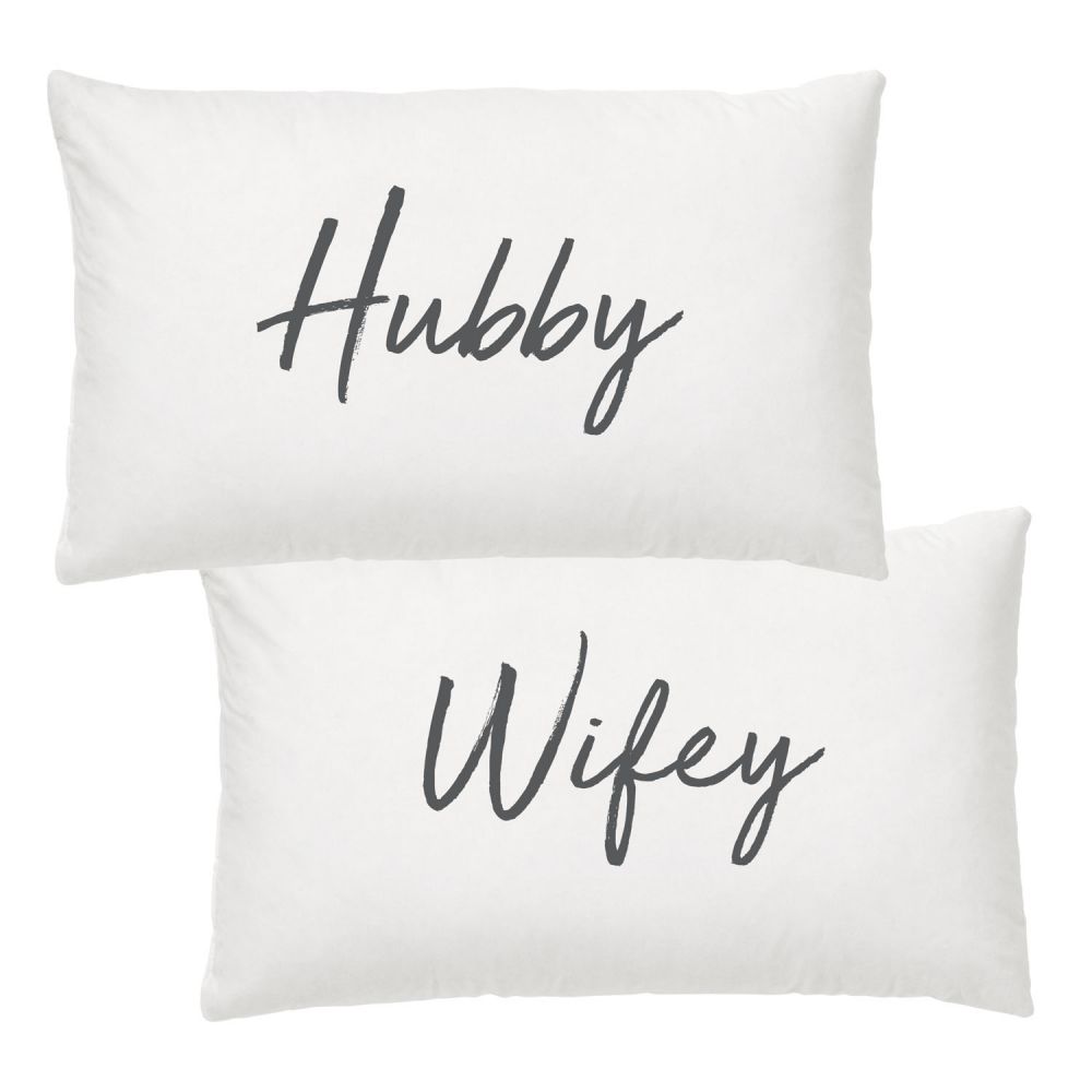 Pillow Case Hubby & Wifey Set