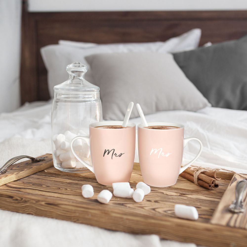 Wedding Mrs & Mrs Mug Set