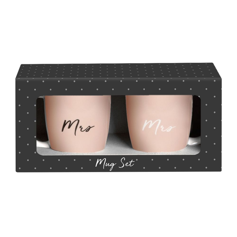 Wedding Mrs & Mrs Mug Set